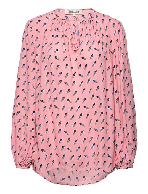 Diane von Furstenberg Dvf New Freddie Blouse Diane Von Furstenberg Pink