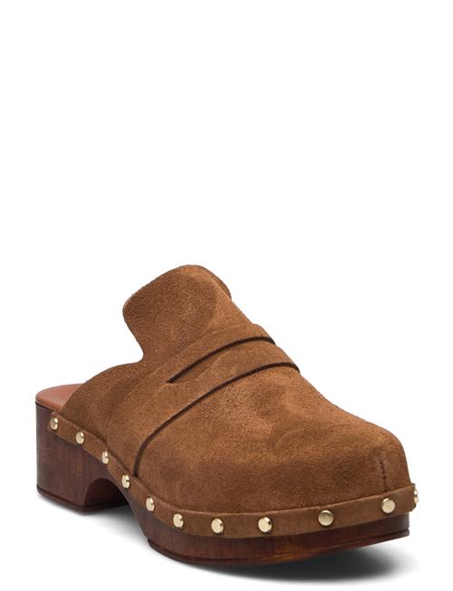 Se Apair Clogs Belt Apair Brown ved Booztlet