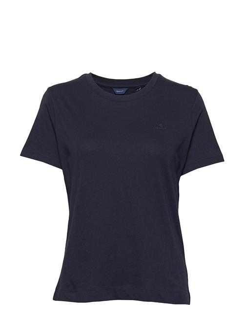 Se GANT Original Ss T-Shirt GANT Navy ved Booztlet