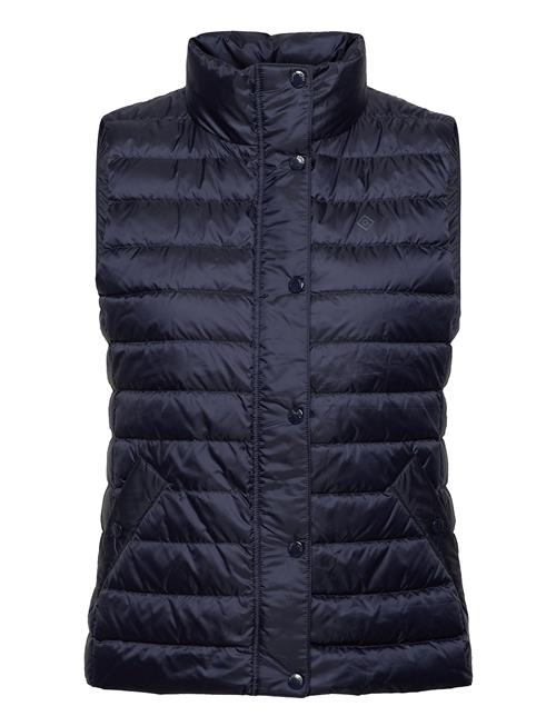 Se GANT Light Down Gilet GANT Navy ved Booztlet