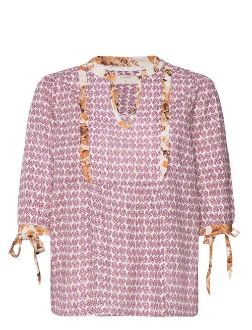 Crclara Blouse Cream Purple