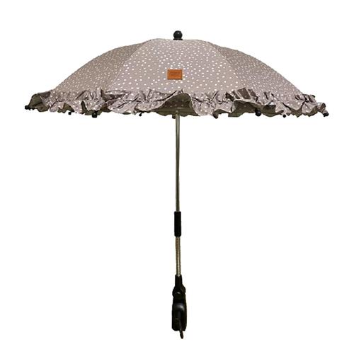 Se Buddy & Hope Prikket Parasol Taupe | Brun | 0-3 ved Babyshop