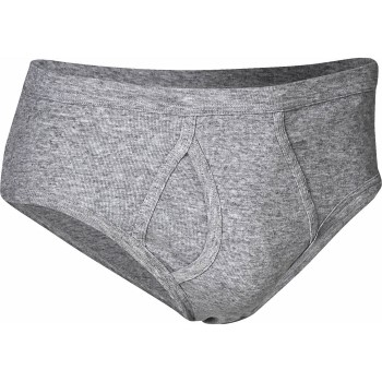 JBS Basic Fly Brief Grå bomuld XX-Large Herre