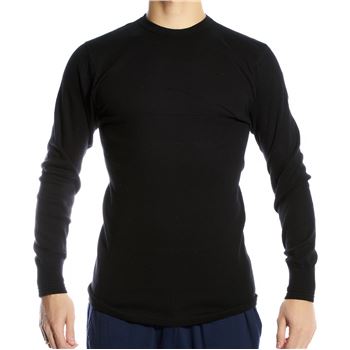 Se JBS Basic Longsleeve Black Sort bomuld Large Herre ved Timarco