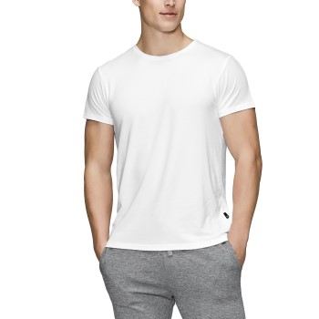 Se JBS of Denmark Bamboo Blend O-neck T-shirt Hvid Small Herre ved Timarco