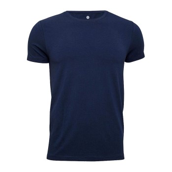 Se JBS of Denmark Bamboo Blend O-neck T-shirt Marineblå Small Herre ved Timarco