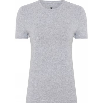 Se JBS of Denmark Bamboo Blend Slim Tee Lysegrå Large Dame ved Timarco