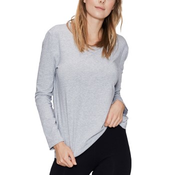 Se JBS of Denmark Bamboo Long Sleeve Top Lysegrå Small Dame ved Timarco