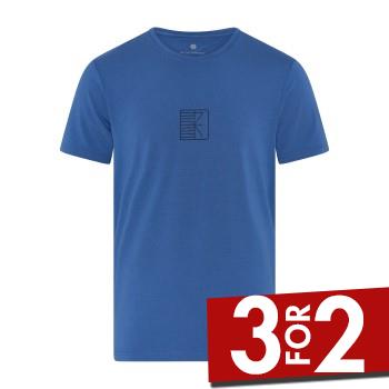 JBS of Denmark Bamboo O-neck T-shirt Blå Medium Herre