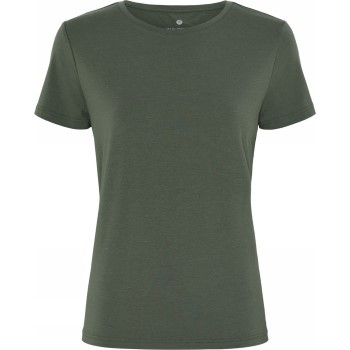 Se JBS of Denmark Basic Tee Bamboo Blend FSC Grøn Small Dame ved Timarco