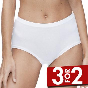 JBS of Denmark Trusser Organic Cotton Maxi Brief Hvid økologisk bomuld Small Dame