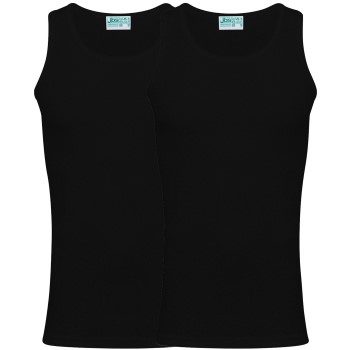 Se JBS 2P Organic Cotton Singlet Sort økologisk bomuld Large Herre ved Timarco