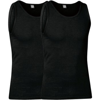 JBS 2P Organic Cotton Tank Top Sort økologisk bomuld Large Herre