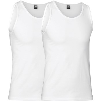 Se JBS 2P Organic Cotton Tank Top Hvid økologisk bomuld Small Herre ved Timarco