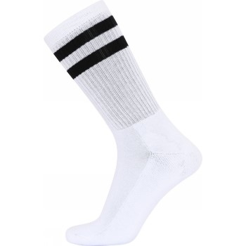 JBS Strømper Two-striped Socks Hvid/Sort Str 40/47 Herre