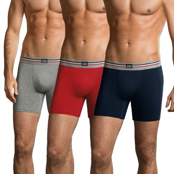 Jockey 3P Cotton Stretch Boxer Trunk Ulig Farve bomuld Large Herre