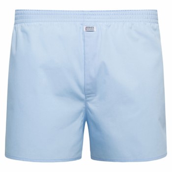 Jockey Woven Poplin Boxer Shorts Blå bomuld Small Herre