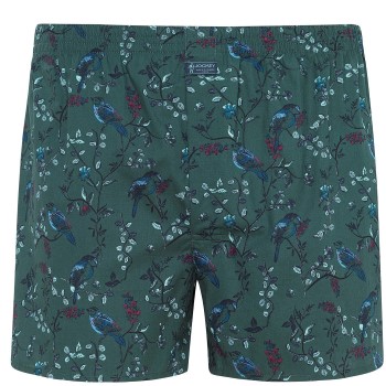 Jockey Woven Poplin Boxer Shorts Grøn bomuld Medium Herre