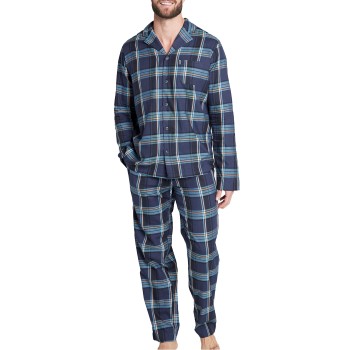 Se Jockey Woven Pyjama 3XL-6XL Blå/Lyseblå 4XL Herre ved Timarco