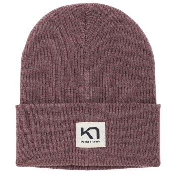 Se Kari Traa Beanie Brun One Size ved Timarco