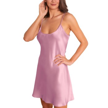 Lady Avenue Pure Silk Strap Dress Rosa silke Medium Dame