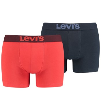 Levis 2P Base Boxer Rød/Blå bomuld X-Large Herre