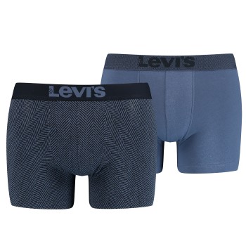 Levis 2P Base Herringbone Boxer Blå bomuld XX-Large Herre