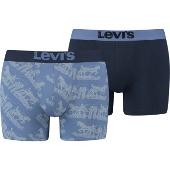 Levis 2P Base Seasonal Boxer Blå bomuld Medium Herre