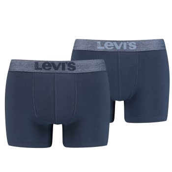 Levis 2P Organic Cotton Base Boxer Marineblå bomuld Large Herre