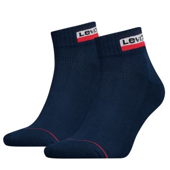 Levis Strømper 2P Sport Mid Cut Sock Mørkblå Str 43/46