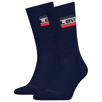 Levis Strømper 2P Sport Regular Cut Sock Mørkblå Str 43/46