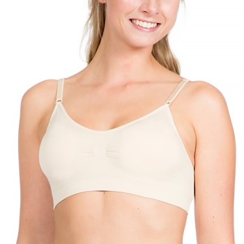 Magic Bh Comfort Bra Spagetthi Straps Beige nylon Medium Dame