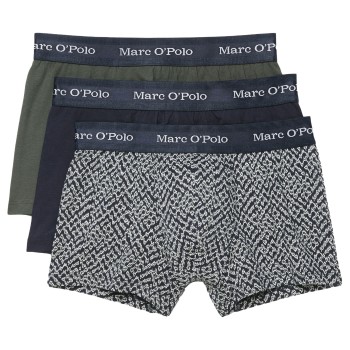 Marc O'Polo Marc O Polo Cotton Stretch Trunk 3P Marine mønster bomuld X-Large Herre