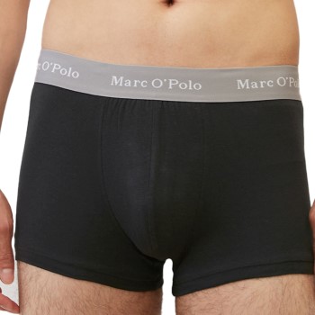 Marc O'Polo Marc O Polo Cotton Trunks 3P Sort/Grå bomuld Medium Herre