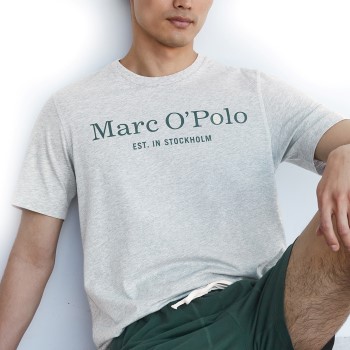 Marc O'Polo Marc O Polo Organic Cotton Basic SS Pyjama Mørkgrøn  økologisk bomuld Medium Herre