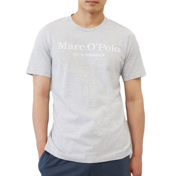 Marc O'Polo Marc O Polo Organic Cotton Basic SS Pyjama Grå/Blå økologisk bomuld Large Herre