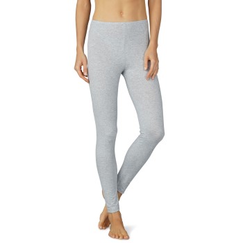 Se Mey Cotton Pure Leggings Gråmelerad bomuld 40 Dame ved Timarco