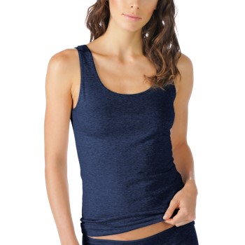 Se Mey Cotton Pure Tank Top Midnatsblå bomuld 42 Dame ved Timarco