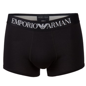 Emporio Armani Armani Cotton Stretch Trunk Sort bomuld Large Herre