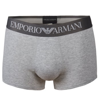 Emporio Armani Armani Cotton Stretch Trunk Grå bomuld Large Herre