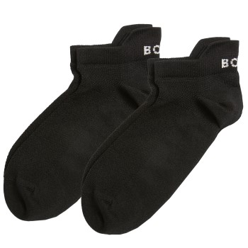 Björn Borg Strømper 2P Performance Solid Step Socks Sort polyamid Str 43/46