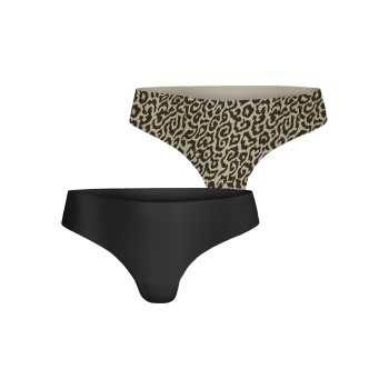 Björn Borg Trusser 2P Performance Thong 2212 Leopard X-Large Dame