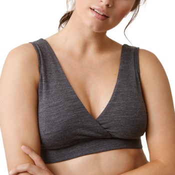 Boob Bh The Go-To Merino wool bra Mørkgrå  merinould Large Dame