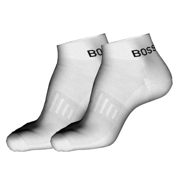 BOSS Strømper 2P Casual Sport Sneaker Socks Hvid Str 39/42 Herre