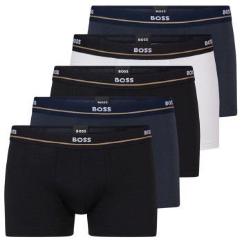 BOSS 5P Cotton Boxer Trunks Flerfarvet bomuld Medium Herre