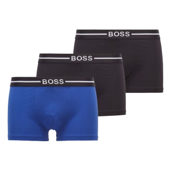 BOSS 3P Organic Cotton Trunk Sort/Blå bomuld Large Herre