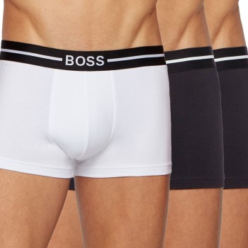 BOSS 3P Organic Cotton Trunk Hvid/Sort bomuld Small Herre