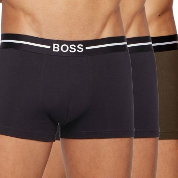 BOSS 3P Organic Cotton Trunk Sort/Grøn bomuld Large Herre