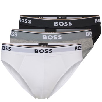 BOSS 3P Power Brief Sort/Hvid bomuld Small Herre