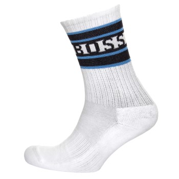 BOSS Strømper QS Rib Stripe Sock Hvid Str 43/46 Herre